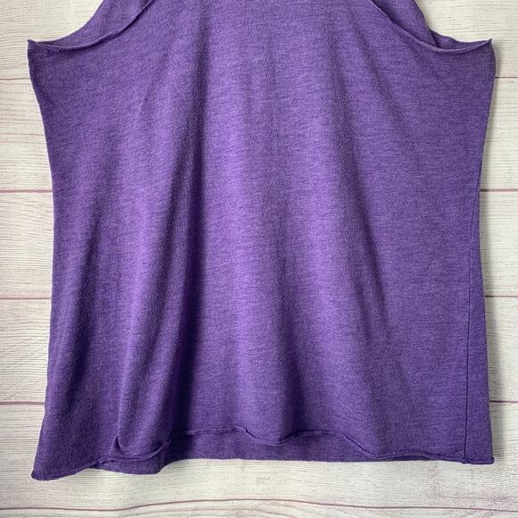 Next Level Apparel Purple Racerback Tank Too WORLD'S OKAYEST RUNNER Size XL - Picture 8 of 16